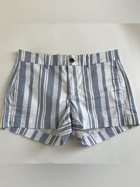 Old Navy Blue White Stripe Chino Shorts Women’s 4 NWOT Summer